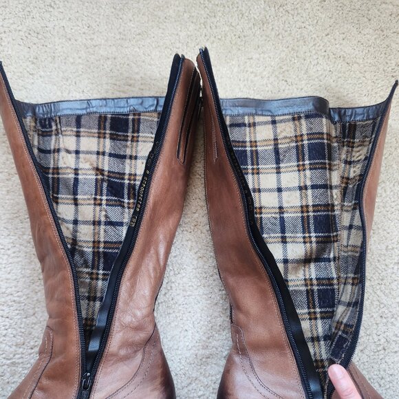 Remonte Brown Leather Riding Boots - Picture 8 of 14